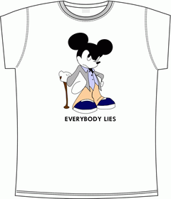 Прикольные футболки: dr mouse - everybody lies  white